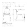 Palette Cantilever Chair FSPALRCAN46-dimensions