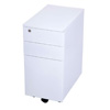 Slim 3 Drawer Pedestal - White +$247.00