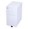 Slim 3 Drawer Pedestal - White +$247.00