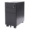 Slim 3 Drawer Pedestal - Black +$247.00