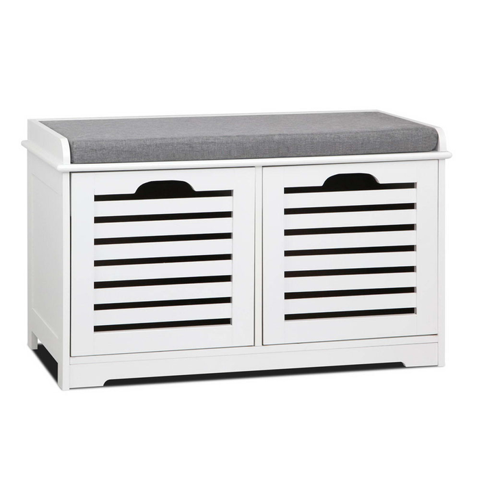 Fabric Shoe Bench with Drawers Online | BDO Furniture