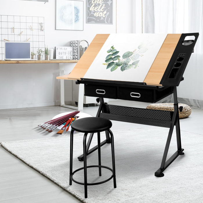 Buy Tilt Drafting Table with Stool Online | BDO Furniture