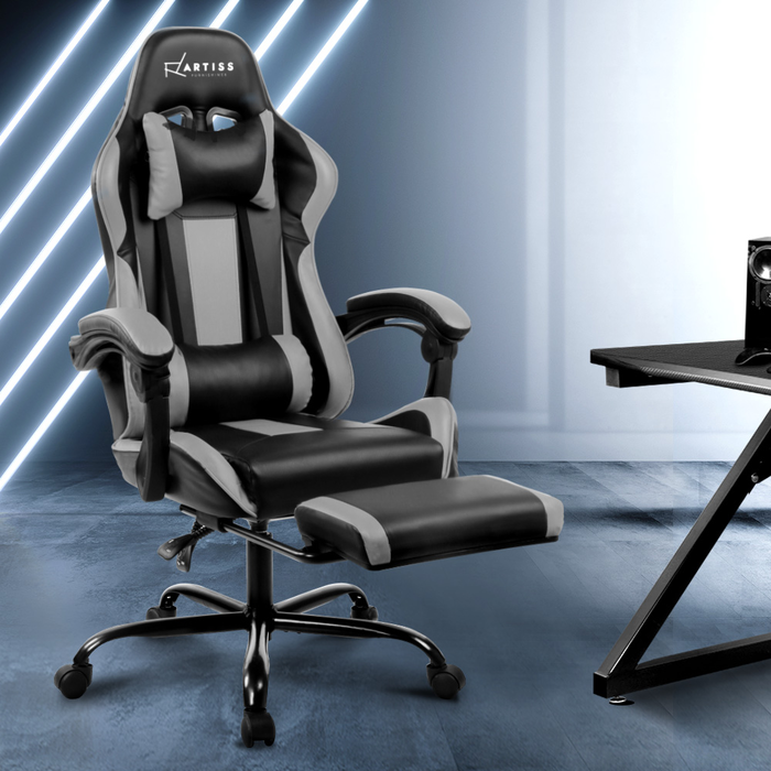 Black & Grey Gaming Office Chair | BDO Furniture