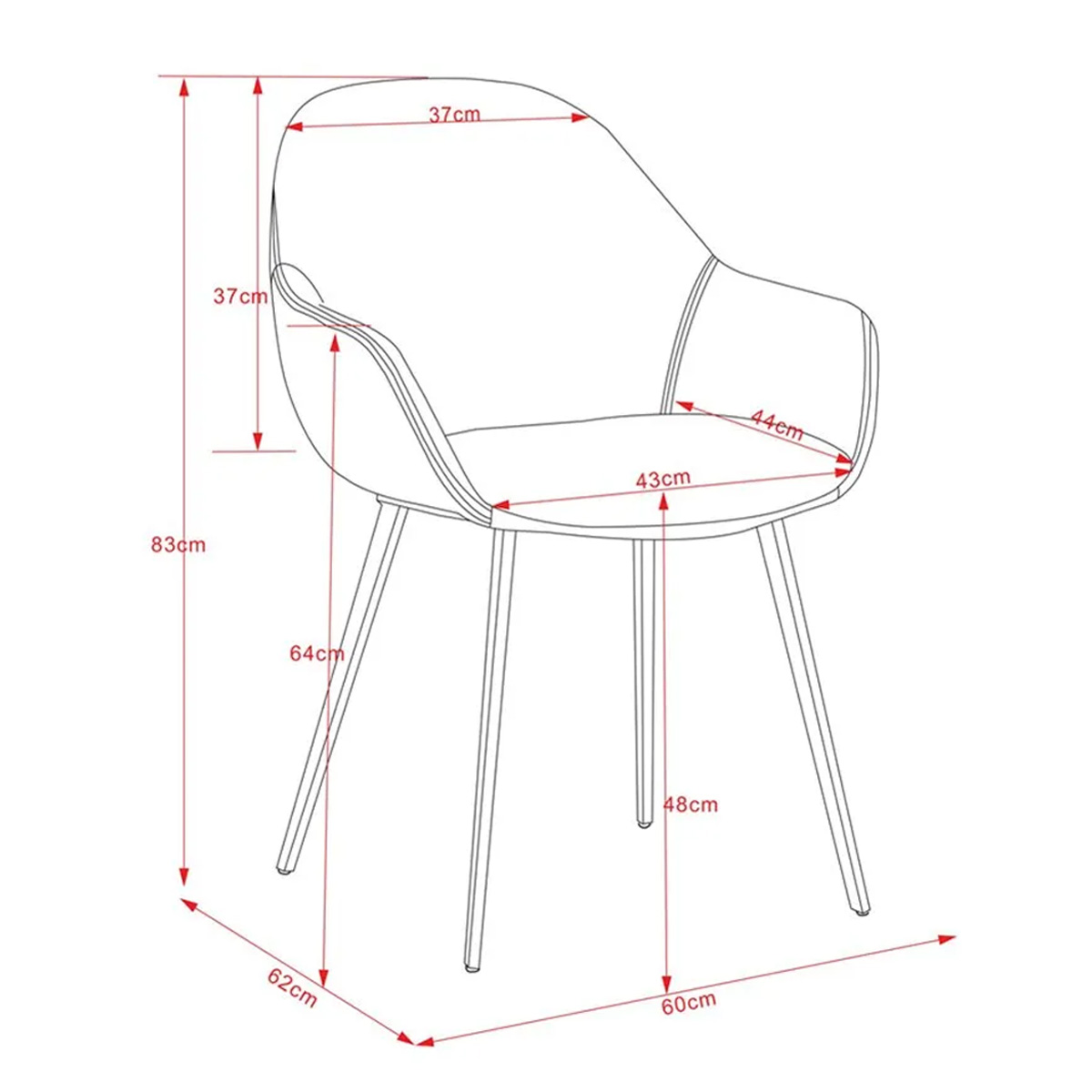 Fido Velvet Dining Chair - Buy Direct Online | BDO Furniture