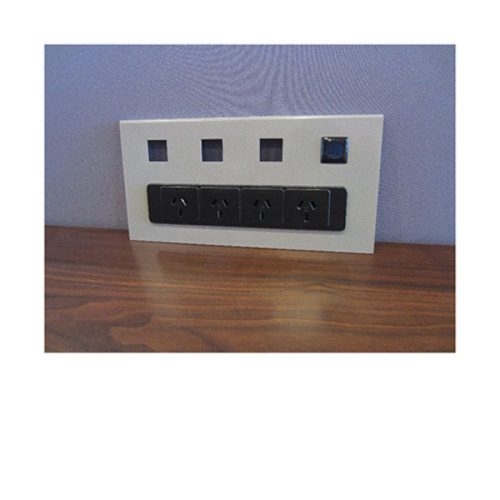 PowerCube 4 Power Outlet and 2 USB Ports 1.5m. Black - 4Cabling